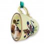 GTCD37 Basset Hound Green Holiday Tea Cup Ornament