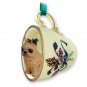 GTCD46A Brussels Griffon, Red Green Holiday Tea Cup Ornament