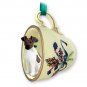 GTCD50A Fox Terrier, Brown & White Green Holiday Tea Cup Ornament