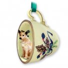 GTCD87A Australian Cattle Dog Red Green Holiday Tea Cup Ornament