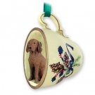 GTCD97 Vizsla Green Holiday Tea Cup Ornament