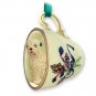 GTCD98 Soft Coated Wheaten  Green Holiday Tea Cup Ornament