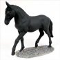 HF26 Black Horse Walking & trot Figurine