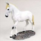 HF27 White Horse Walking & trot Figurine