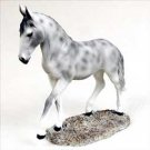 HF28 Dapple Gray Horse Walking & trot Figurine