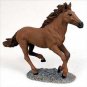 HF35 Chestnut Horse Running Figurine