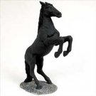 HF36 Black Horse Rearing Figurine