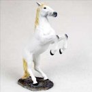 HF37 White Horse Rearing Figurine