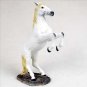 HF37 White Horse Rearing Figurine