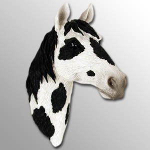 HM14 Pinto Black & White Horse Magnet