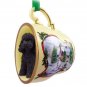 HTCD104D Poodle, Black, Sport cut Snowman Holiday Tea Cup Ornament