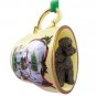 HTCD104E Poodle, Chocolate, Sport cut Snowman Holiday Tea Cup Ornament