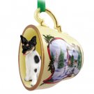 HTCD109 Rat Terrier  Snowman Holiday Tea Cup Ornament
