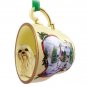 HTCD10C Lhasa Apso, Blonde Snowman Holiday Tea Cup Ornament