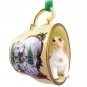 HTCD113 Basset Griffon Vendeen Snowman Holiday Tea Cup Ornament