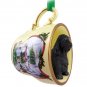HTCD121B English Cocker Spaniel, Black Snowman Holiday Tea Cup Ornament