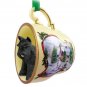 HTCD13A Schnauzer, Black Snowman Holiday Tea Cup Ornament
