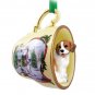 HTCD14 Beagle Snowman Holiday Tea Cup Ornament