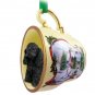 HTCD15B Cocker Spaniel, Black Snowman Holiday Tea Cup Ornament