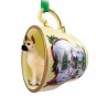 HTCD16B Great Dane, Fawn Snowman Holiday Tea Cup Ornament
