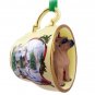 HTCD33B Boxer, Tawny Snowman Holiday Tea Cup Ornament