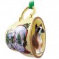 HTCD33C Boxer, Brindle Snowman Holiday Tea Cup Ornament