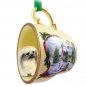 HTCD36 Pekingese Snowman Holiday Tea Cup Ornament