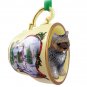 HTCD53C Cairn Terrier, Brindle Snowman Holiday Tea Cup Ornament
