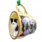HTCD62 Border Collie Snowman Holiday Tea Cup Ornament