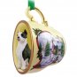 HTCD65B Pit Bull Terrier, Brindle Snowman Holiday Tea Cup Ornament