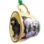 HTCD66 Gordon Setter  Snowman Holiday Tea Cup Ornament