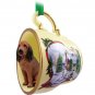 HTCD69 Bloodhound Snowman Holiday Tea Cup Ornament