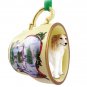 HTCD74 Borzoi Snowman Holiday Tea Cup Ornament