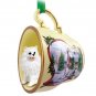 HTCD83 American Eskimo Miniature Snowman Holiday Tea Cup Ornament