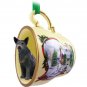 HTCD87B Australian Cattle Dog Blue Snowman Holiday Tea Cup Ornament