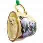 HTCD98 Soft Coated Wheaten  Snowman Holiday Tea Cup Ornament