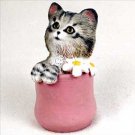 KCF54 My Kitty Playful in a Pot Figurine
