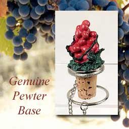 MTB03 Red Grapes Bottle Stopper