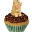 PC01C Poodle, Apricot Pupcake Trinket Box