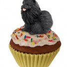PC03B Pomeranian, Black  Pupcake Trinket Box