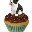 PC05B Bulldog, Brindle Pupcake Trinket Box