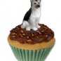 PC08B German Shepherd, Silver & Black Pupcake Trinket Box