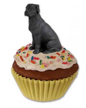 PC100A Great Dane, Black, Uncropped Pupcake Trinket Box