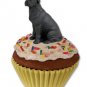PC100A Great Dane, Black, Uncropped Pupcake Trinket Box
