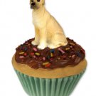 PC100B Great Dane, Fawn, Uncropped Pupcake Trinket Box