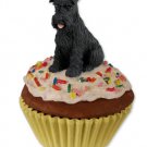 PC103A Schnauzer, Black, Uncropped Pupcake Trinket Box