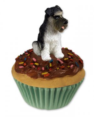 PC103B Schnauzer, Gray, Uncropped Pupcake Trinket Box