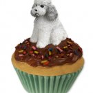 PC104B Poodle, Gray, Sport cut Pupcake Trinket Box