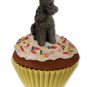 PC104E Poodle, Chocolate, Sport cut Pupcake Trinket Box