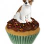 PC105A Jack Russell Terrier, Brown & White, Smooth Coat Pupcake Trinket Box